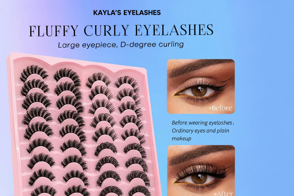 Mix Fake Eyelashes 3D Mink Lashes Fluffy Soft Wispy Eyelash Extension 4 Styles Mink False Eyelashes Makeup