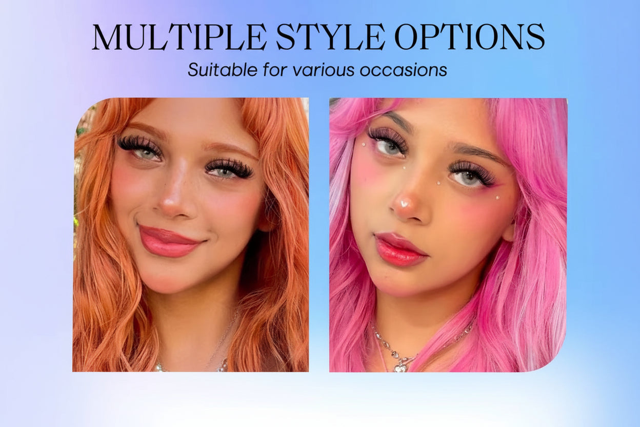 Mix Fake Eyelashes 3D Mink Lashes Fluffy Soft Wispy Eyelash Extension 4 Styles Mink False Eyelashes Makeup